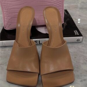 Bottega Veneta Brown Leather Mules